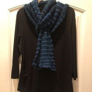 blue scarf ~ made in Italy
